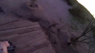 Sister outdoor fun with creampie and cumshot
