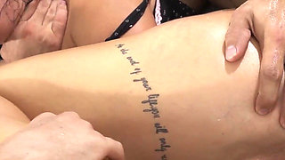 Squirtingwars Maddy Black 4on1 DP Gangbang