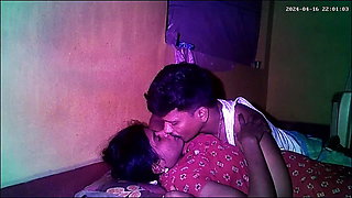 Indian village house wife romantic kissing ass