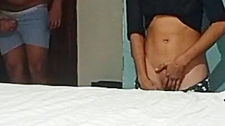 My Skinny Stepsister Watches Me Fuck My MILF Stepmother