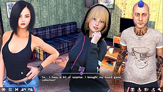 Anime girl on adventure in a steamy adult cartoon