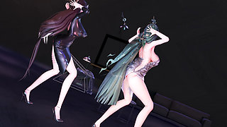 Mmd Brave Girls-rollin', Couple Dance, Korean Dance, Lingerie, Striptease
