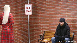 Idiot Lady Froze Her Ass To Bus Station! - Abellas Hard Anal