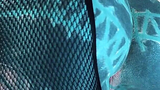 Tattooed Pornstar in High Heels Fingers Her Anal and Gives a Blowjob