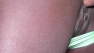 Beautiful Ebony Teen Gets Creampied in Doggystyle