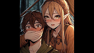 ASMR Story - Horny Elf Girl Sneaks Into Adventurer's Tent