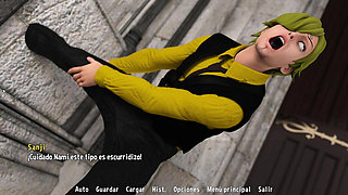 Sanji Fantasy Toon Adventure - Traveling to Another Dimension with a Hot Boss and the Beautiful Raven Appears