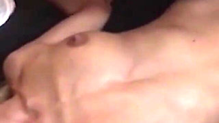 The slutty blonde Sue wants two cocks just for her