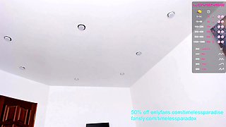 Amateur Teen with Huge Dildo Masturbating on Webcam