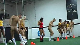 Soccer Game Ends Up In A Massive Orgy With Gorgeous Babes