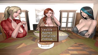 Goth teacher gives oral pleasure in this animated adult game