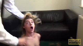 Rhiannon Ryder Rough Threesome Domination - Blowjob & Cum in Mouth - UK Teen BDSM