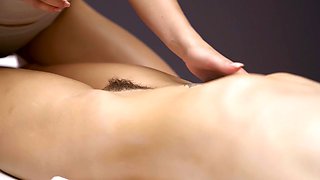 Very nice lesbian massage XXX scene with Sophia Grace and Stacy Cruz