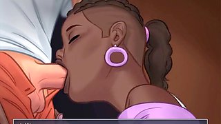 Music instructor gives her college girl a thrilling blowjob in public