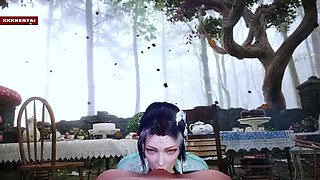 3D Hentai Animation: Virtual Temptation with a Forbidden Asian Girl - Big Tits, Doggy Style & Cumshot