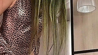 Extra Long Pee in Thong Leotard