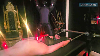 Stina Stone Mercyless Stretching on the Rack by Mistress in Leather Gloves Part 2