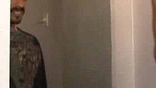 Sexy friends fuck a dick they know in the pub