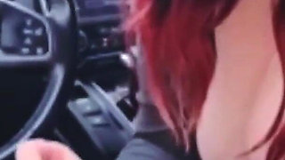 Smoking Blowjob in Car After the First Date