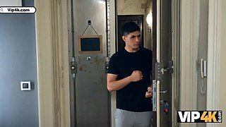 Vip4k. i was preparing for my xxx customer and my schoolgirl ambled in suddenly...