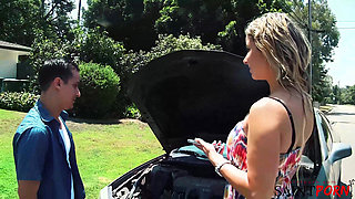 Alana Fucked Hard After Car Trouble