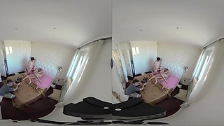 Jessie Ames Behind The Scenes Vr Part Three - Anal Slut Makes Her Sugardaddy Dp Her With Strangers