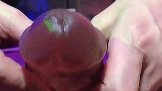 Fetish Rubber Dominatrix Eva Latex Purple Dress Mask Big Ass MILF Toys BDSM Femdom Solo Hot