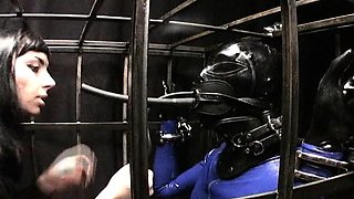 Amateur fetish BDSM action with redhead