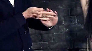 Tormented Maid - Judith Hangs Naked Tied up From the Ceiling and Gets Scrubbed Wet and Tickled Mercilessly