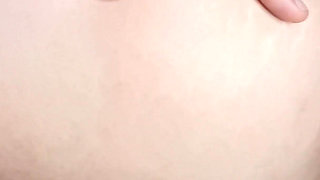 Cum dripping from housewife's wet pussy
