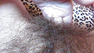Hairy big clit pussy dripping wet close up orgasm