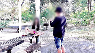 Take a video of fucking a beautiful girl in a park