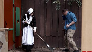 Amish neighbor Whitney Wright bends over to be fucked balls deep