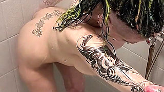 Masturbating in the Shower While Live on Cam