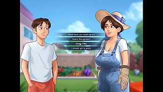 Funny mom with big boobs stars in comedy show