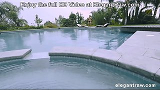 Jenna J Ross gets pounded hard by Johnny Castle's big rod in the pool