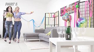 Happy Wet B-day #1, Anna de Ville gets the presents with Barbie