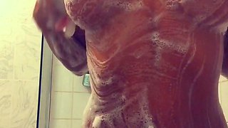 Cute amateur brunette naughty in solo jerking show on camera