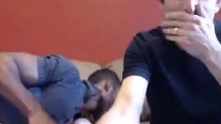 Cuckold Husband Shares His Girl with Friend on Webcam
