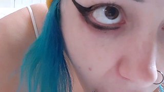 Jessy funny amateur teen brunette toying