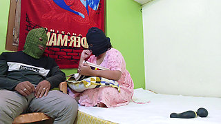 Indian Hindi teacher fucked long and hard when she was found sexy talking to her BF on phone