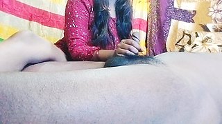 Beutyfull Indian Girl Hand Job Big Dick Fucking