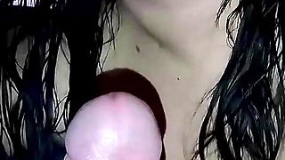 I Suck a Dick and Swallow Sperm Close-up