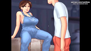 3d hentai, anime hentai, step aunty