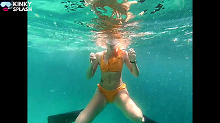 Snorkel Slut in Paradise - Underwater Flash & Naughty Tease