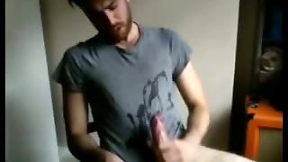 Dude selfshot dick wanking