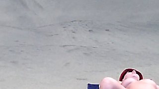 Sensual Nude Beach Goddess Captured by Drone - Ultimate Aerial Beauty