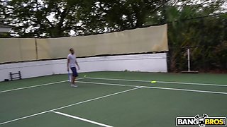 After tennis quick BBC fuck