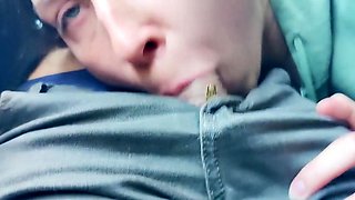 Public Bus Blowjob by a Teen Amateur Babe