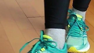 Pantyhose and Running Shoes